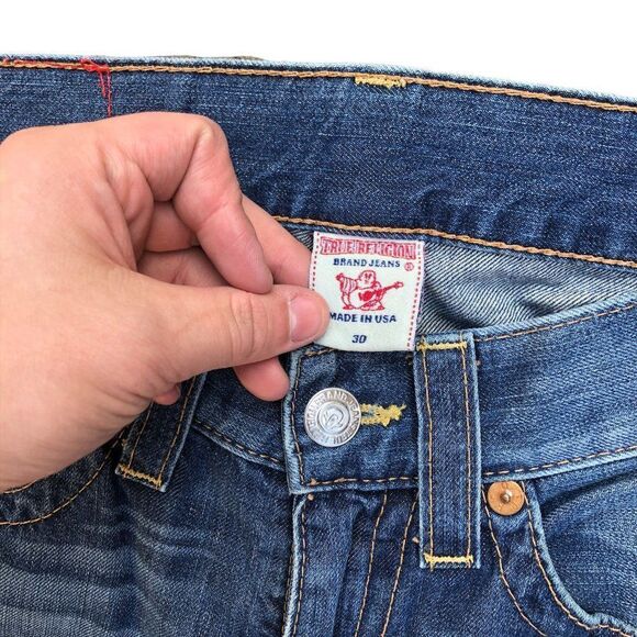 True Religion Jeans Size 30 BILLY Blue - Picture 5 of 6
